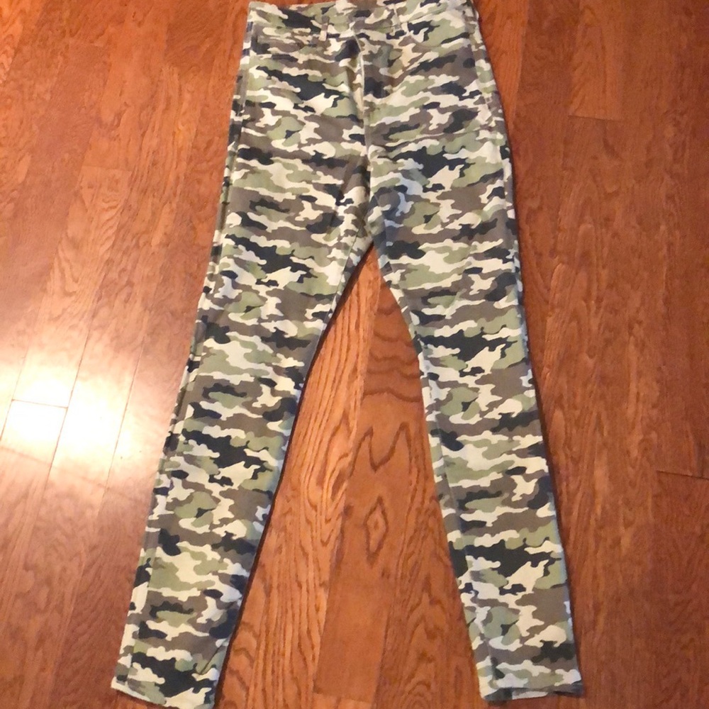 Camo high waist jeggings